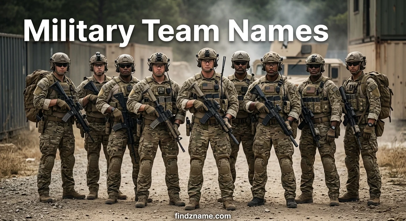 Military Team Names